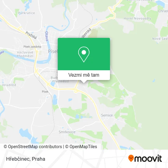 Hřebčinec mapa
