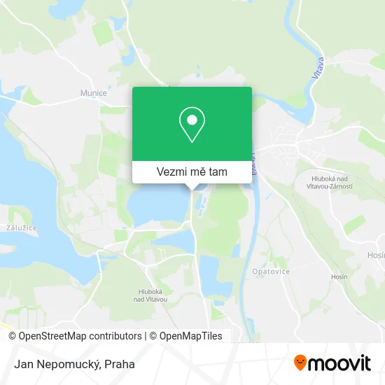 Jan Nepomucký mapa