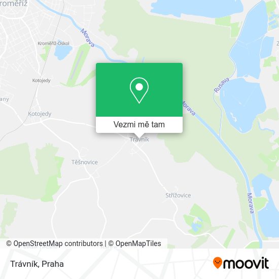 Trávník mapa