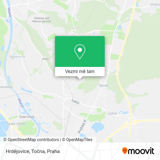 Hrdějovice, Točna mapa