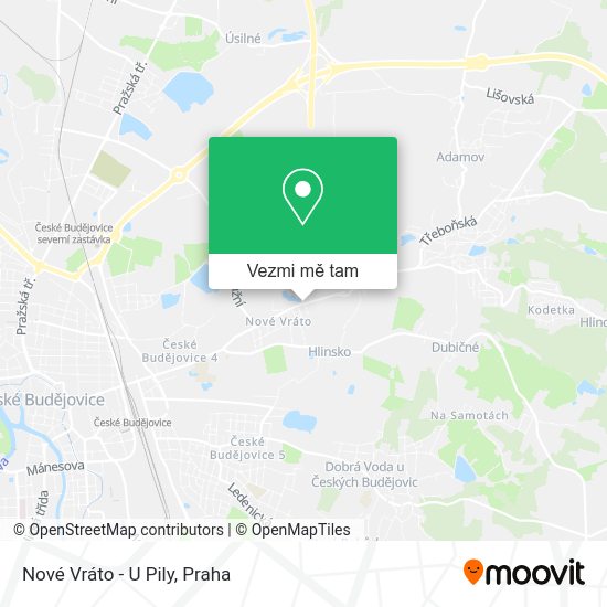 Nové Vráto - U Pily mapa