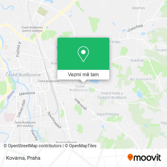 Kovárna mapa