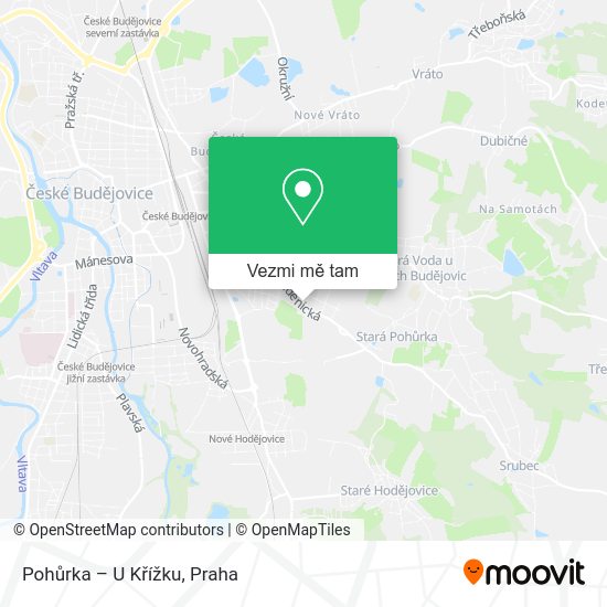 Pohůrka – U Křížku mapa