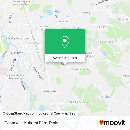 Pohůrka – Kulturní Dům mapa