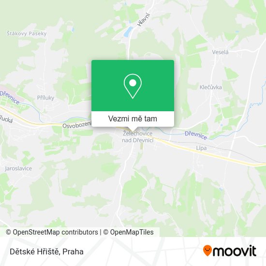 Dětské Hřiště mapa