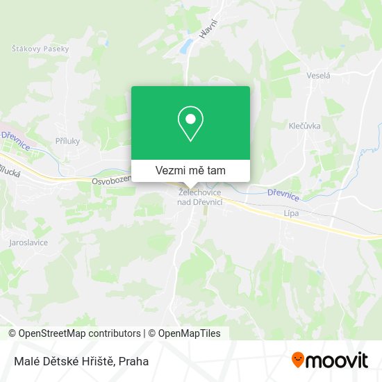 Malé Dětské Hřiště mapa
