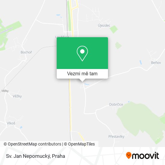 Sv. Jan Nepomucký mapa