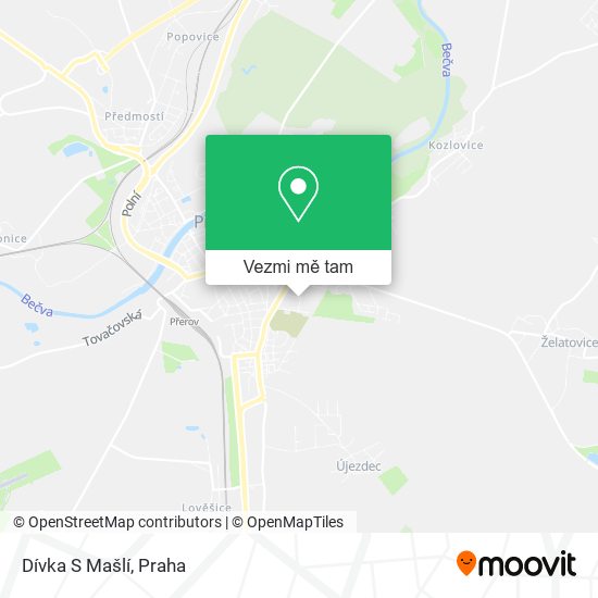 Dívka S Mašlí mapa
