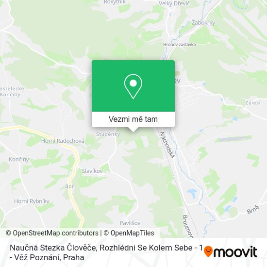 Naučná Stezka Člověče, Rozhlédni Se Kolem Sebe - 1 - Věž Poznání mapa