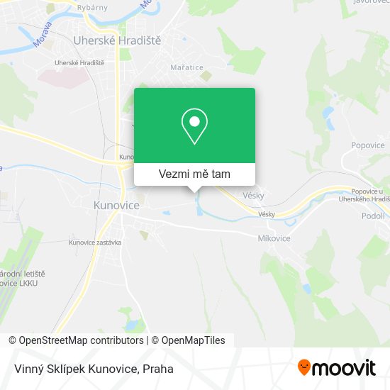 Vinný Sklípek Kunovice mapa