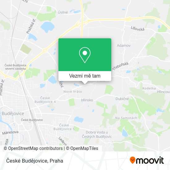 České Budějovice mapa