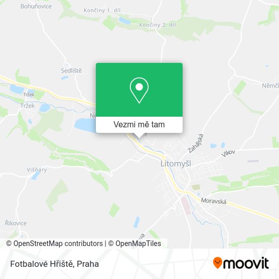 Fotbalové Hřiště mapa