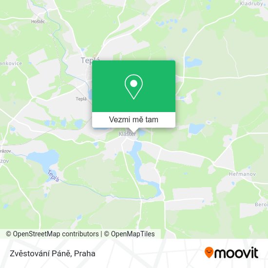 Zvěstování Páně mapa