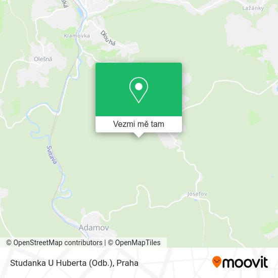 Studanka U Huberta (Odb.) mapa