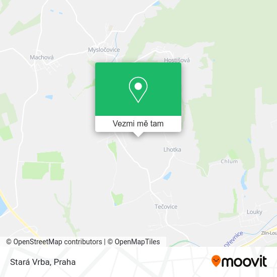 Stará Vrba mapa