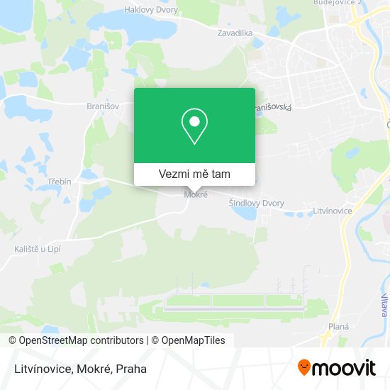 Litvínovice, Mokré mapa