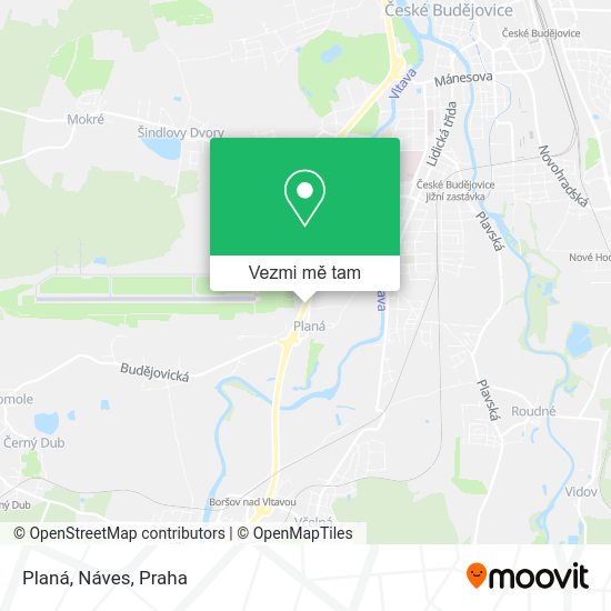 Planá, Náves mapa