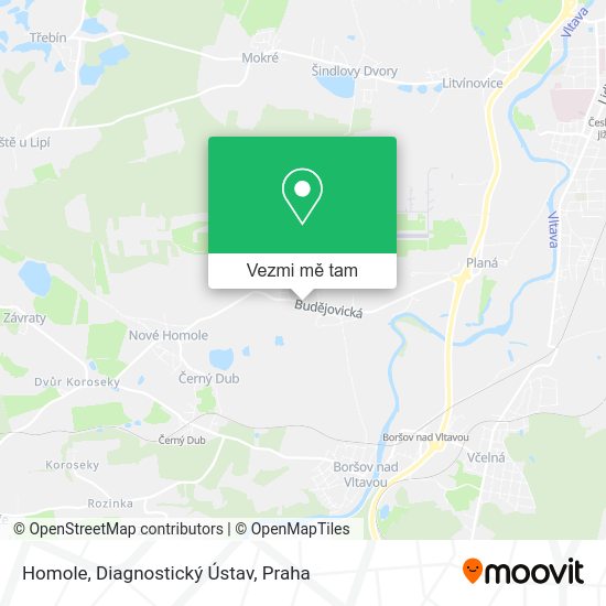 Homole, Diagnostický Ústav mapa