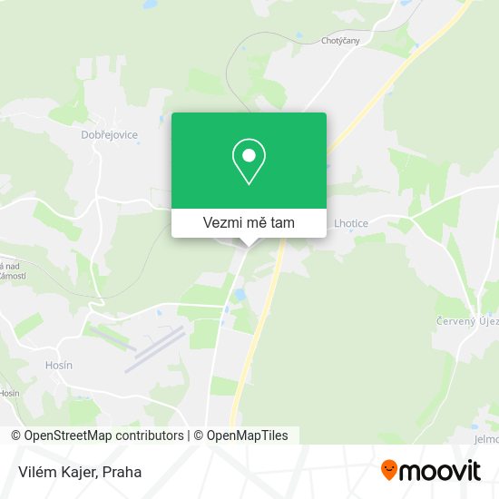 Vilém Kajer mapa