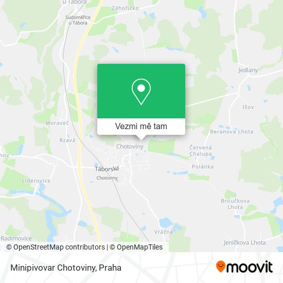 Minipivovar Chotoviny mapa