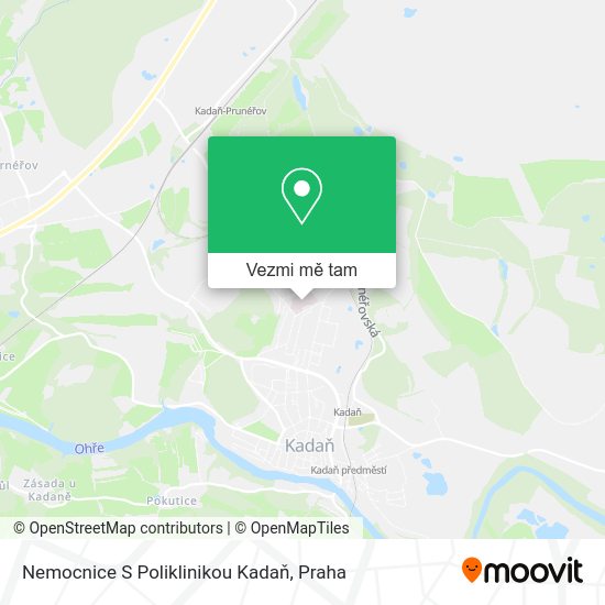 Nemocnice S Poliklinikou Kadaň mapa