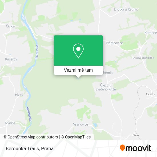 Berounka Trails mapa
