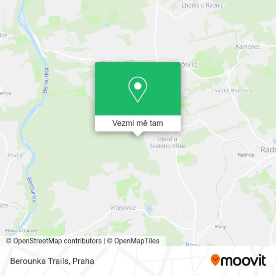Berounka Trails mapa