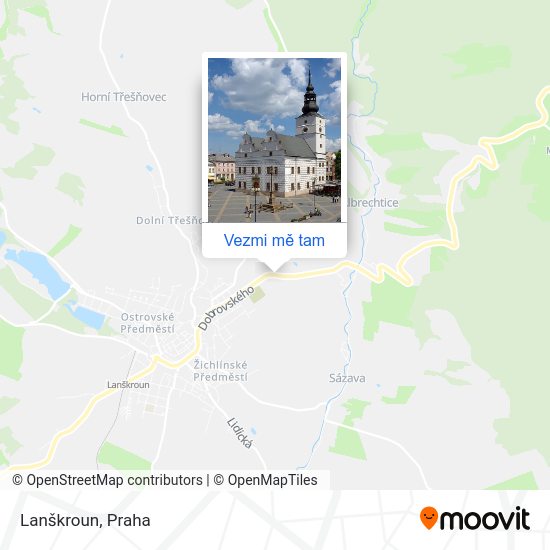 Lanškroun mapa