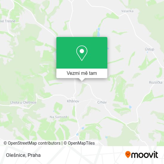 Olešnice mapa