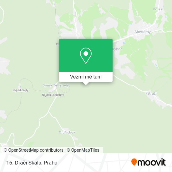 16. Dračí Skála mapa