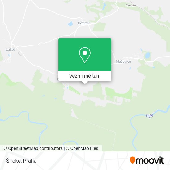 Široké mapa