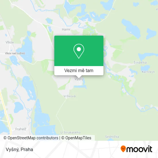 Vyšný mapa