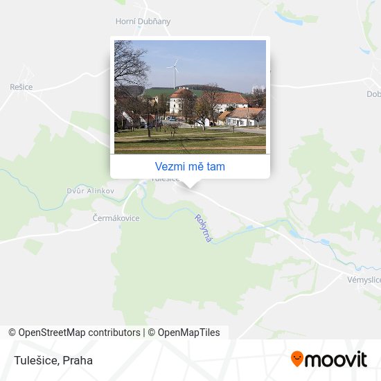 Tulešice mapa