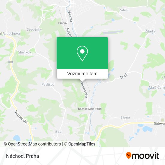 Náchod mapa