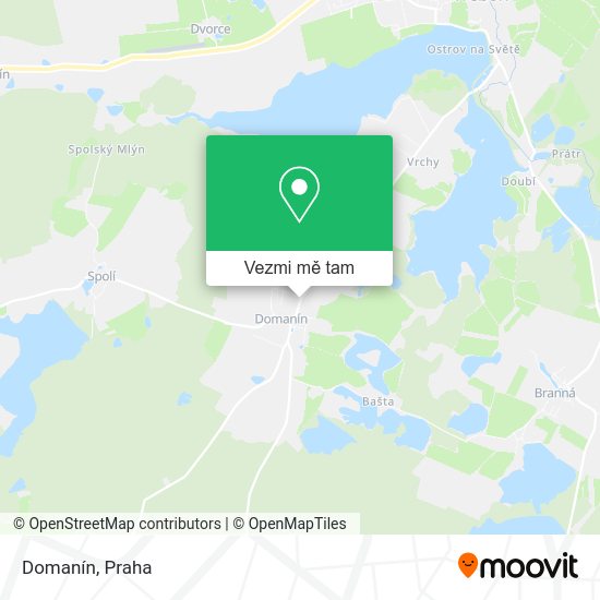 Domanín mapa