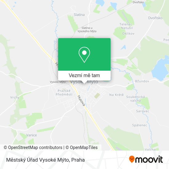 Městský Úřad Vysoké Mýto mapa