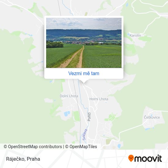 Ráječko mapa