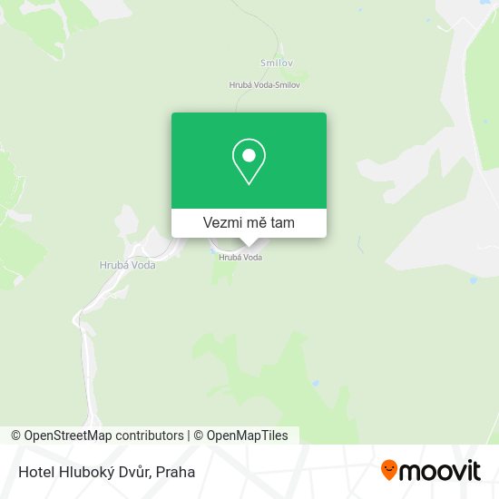 Hotel Hluboký Dvůr mapa