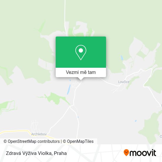 Zdravá Výživa Violka mapa
