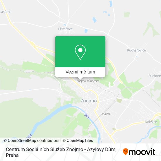 Centrum Sociálních Služeb Znojmo - Azylový Dům mapa