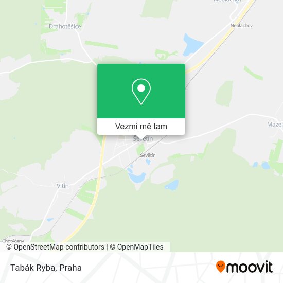 Tabák Ryba mapa