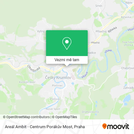 Areál Ambit - Centrum Porákův Most mapa