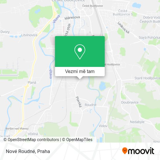 Nové Roudné mapa