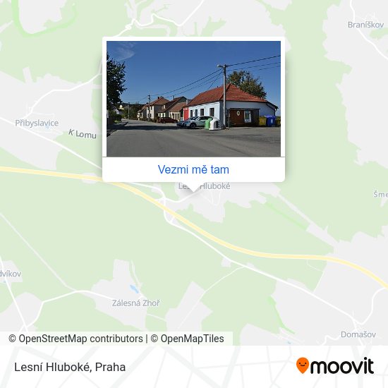 Lesní Hluboké mapa