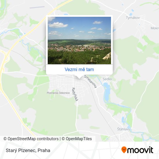 Starý Plzenec mapa