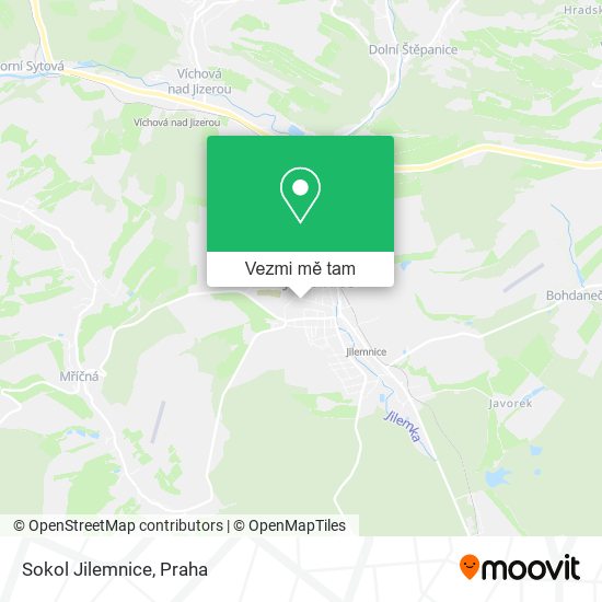 Sokol Jilemnice mapa