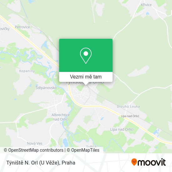 Týniště N. Orl (U Věže) mapa