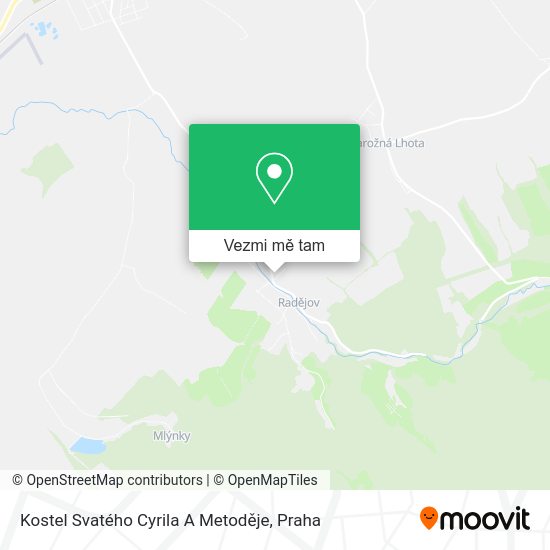 Kostel Svatého Cyrila A Metoděje mapa