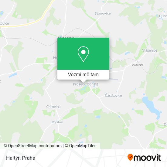 Haltýř mapa