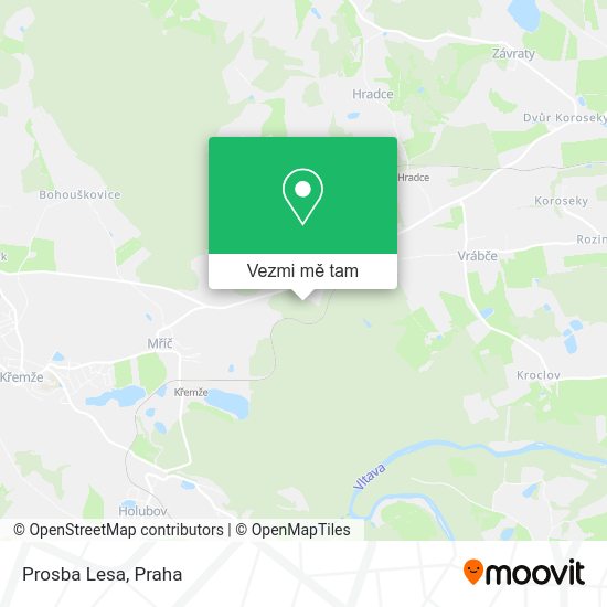 Prosba Lesa mapa